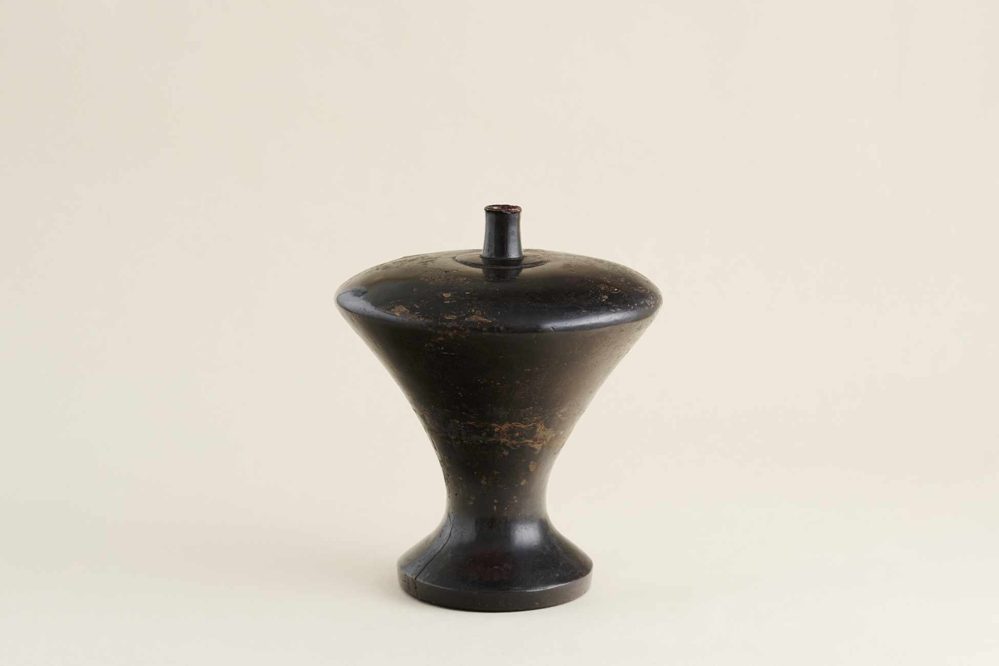 Black Negoro lacquerware heishi