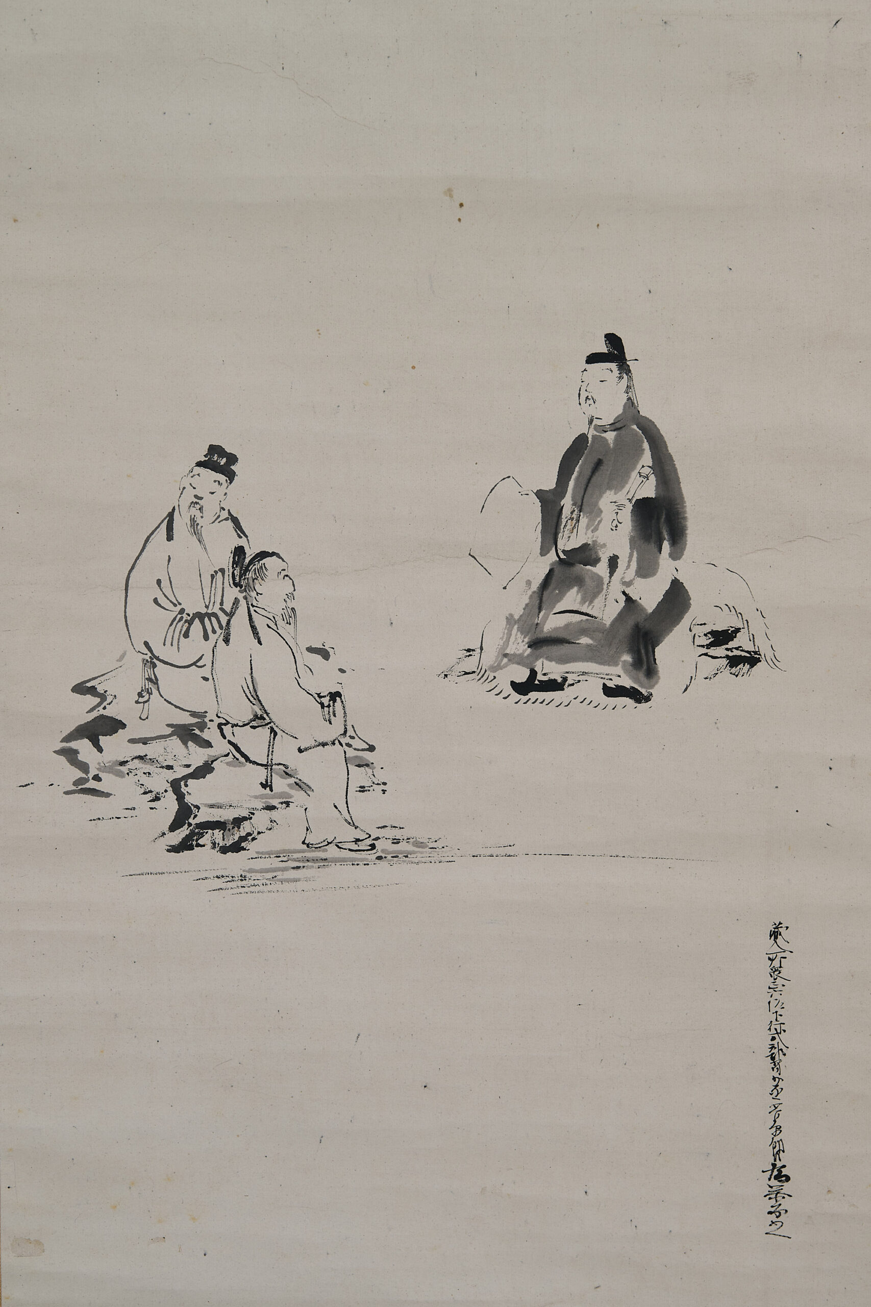 Abe no Nakamaro Composing a Waka Poem in China